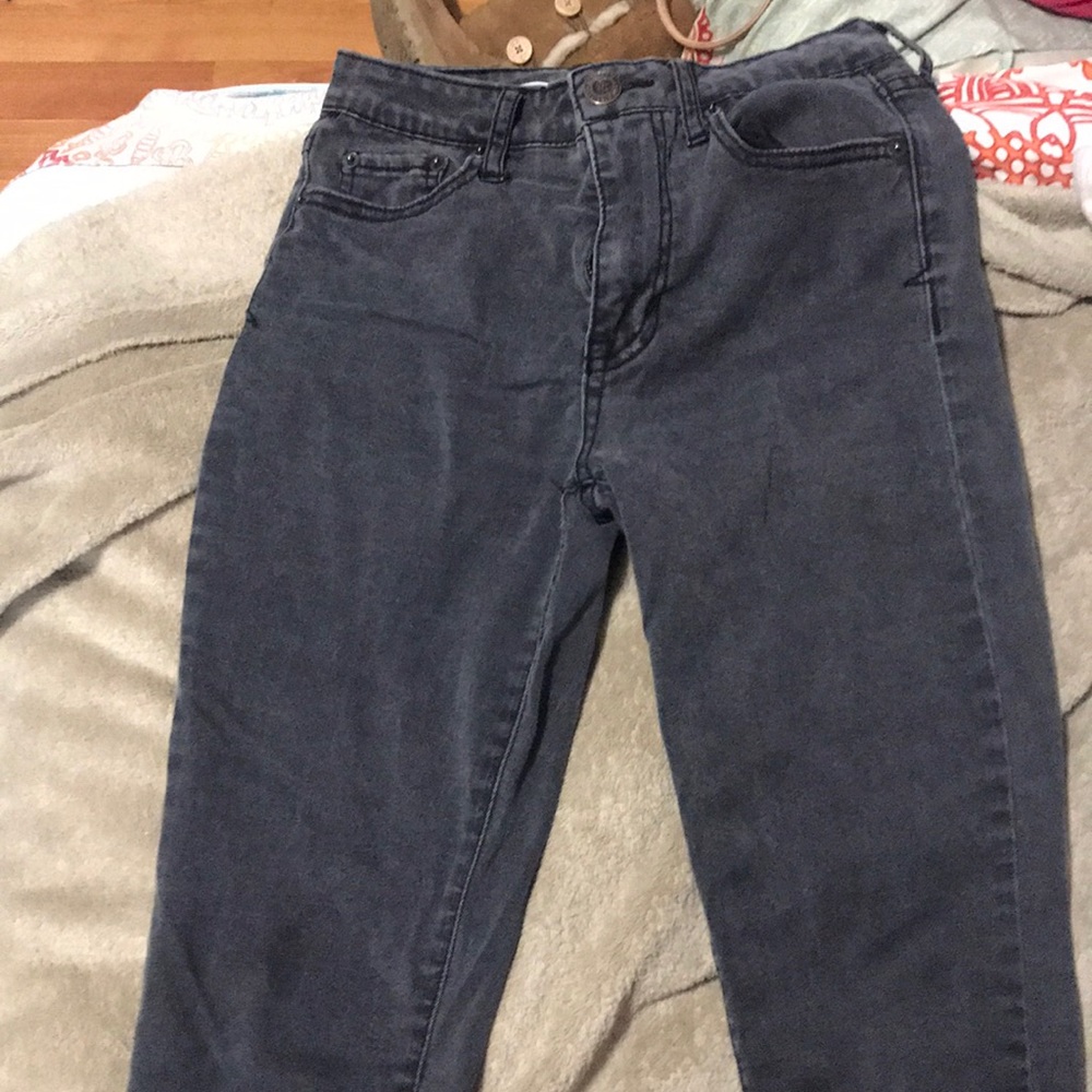 High waisted jeans